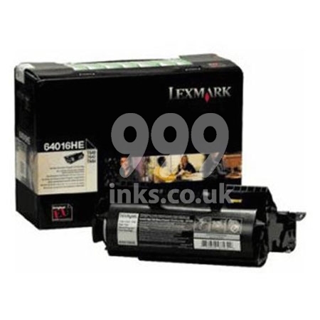 Product image for Lexmark 0064016HE Black Original High Capacity Return Program Toner Cartridge - Small