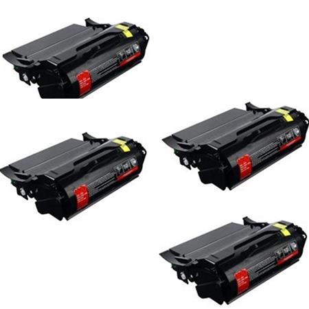 Product image for 999inks Compatible Quad Pack Lexmark X651H21E Black High Capacity Laser Toner Cartridges - Small
