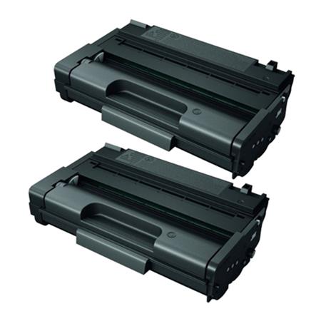 Product image for 999inks Compatible Twin Pack Ricoh 406990 Black High Capacity Laser Toner Cartridges - Small