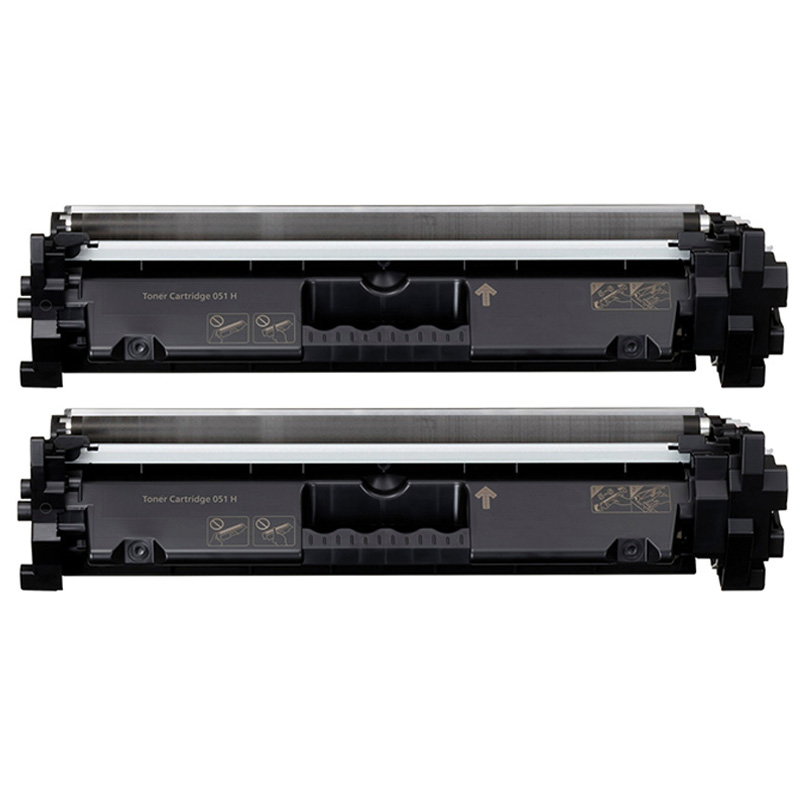 Product image for 999inks Compatible Twin Pack Canon 051H Black High Capacity Laser Toner Cartridges - Small