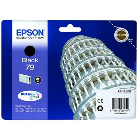 Product image for Epson 79 (T7911) Black Original Standard Capacity Ink Cartridge - Small