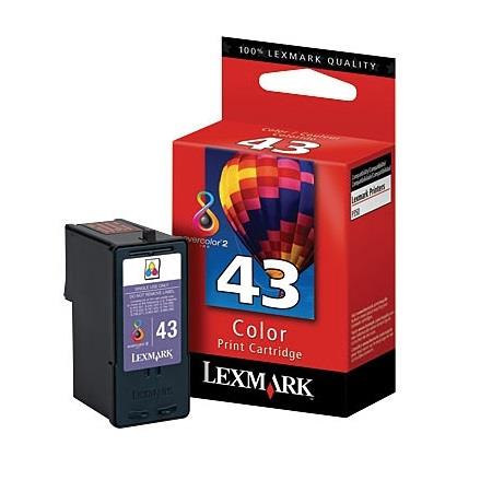Product image for Lexmark No.43 Colour Original  Ink Cartridge (18Y0143E) - Small