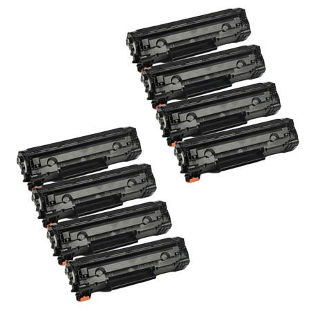 Product image for 999inks Compatible Eight Pack Canon 726 Black Laser Toner Cartridges - Small