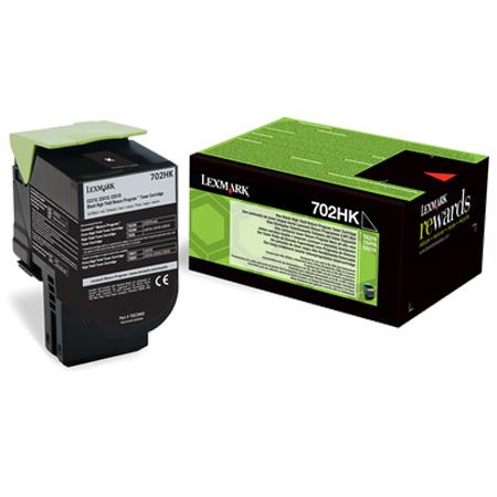 Product image for Lexmark 702HK Original Black High Capacity Return Program Toner Cartridge (70C2HK0) - Small