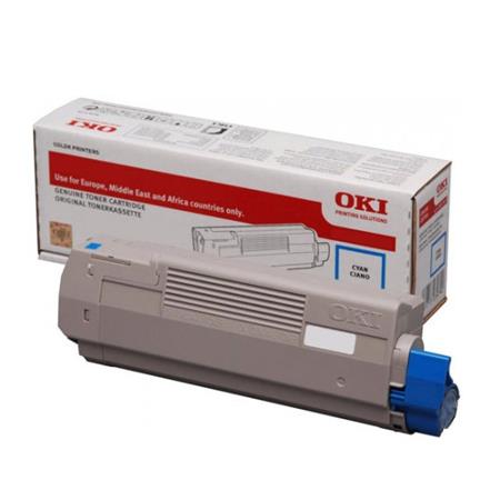 Product image for OKI 46507615 Cyan Original Toner Cartridge - Small