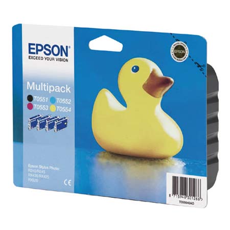 Product image for Epson T0556 Original Ink Cartridge Combo Pack (Duck) (T055640) - Small
