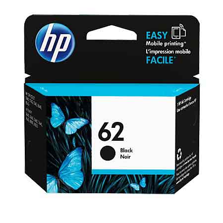 Product image for HP 62 Original Black Ink Cartridge (C2P04AE) - Small