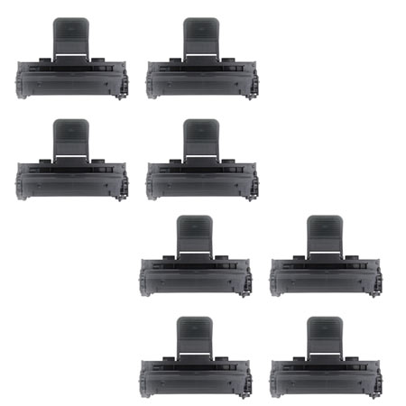 Product image for 999inks Compatible Eight Pack Samsung ML-1610D2 Black Laser Toner Cartridges - Small