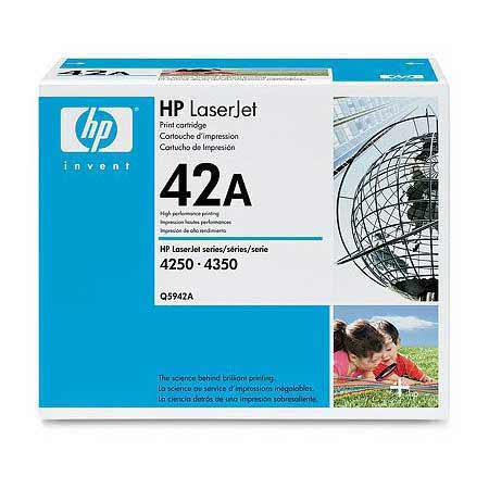 Product image for HP Q5942A Black Original Standard Capacity Toner Cartridge with Smart Printing Technology - Small