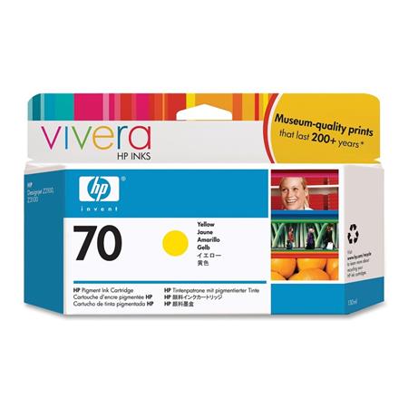 Product image for HP 70 Yellow Original Ink Cartridge (C9454A) - Small
