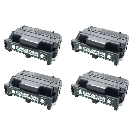 Product image for 999inks Compatible Quad Pack Ricoh 402810 Black Laser Toner Cartridges - Small