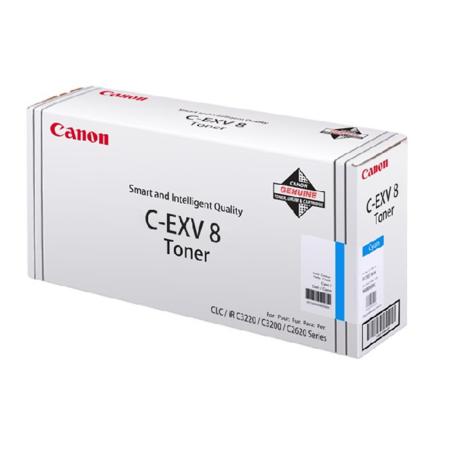 Product image for Canon C-EXV8 (7628A002) Cyan Original Laser Toner Cartridge - Small
