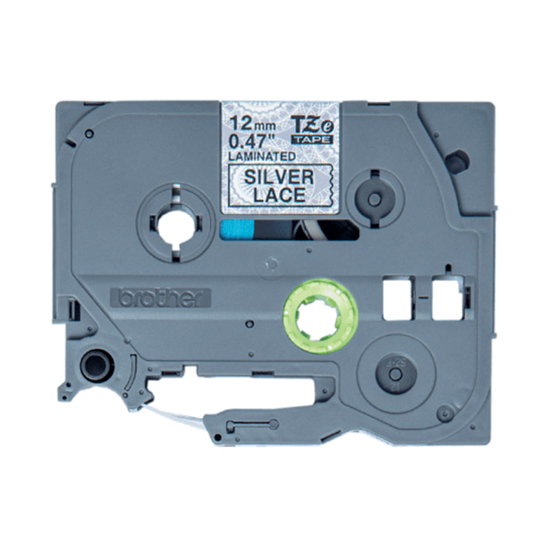 Product image for Brother TZe-MPSL31 Original P-Touch Label Tape (12mm x 4m) Black On Silver - Small