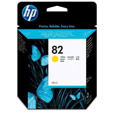 Product image for HP 82 Yellow Original High Capacity Ink Cartridge (69ml) - Small