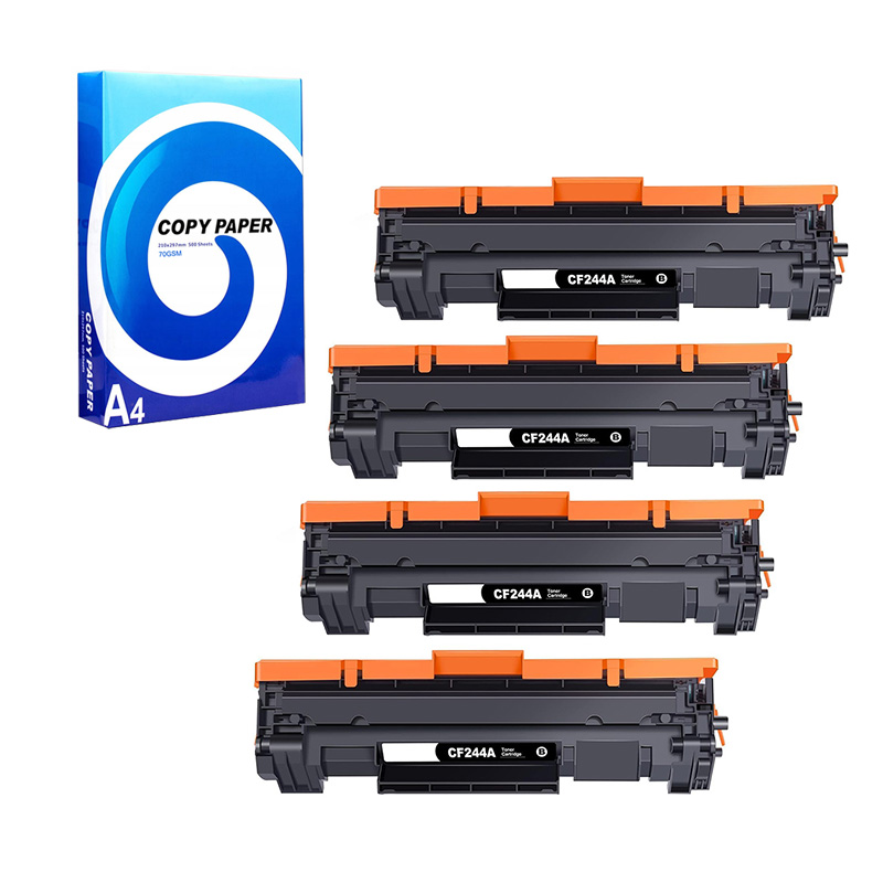 Product image for 999inks Compatible Quad Pack HP 44A Standard Capacity Laser Toner Cartridges + Free A4 Ream Paper - Small