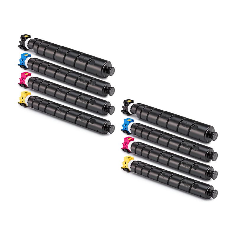 Product image for 999inks Compatible Multipack Kyocera TK-8615K/Y 2 Full Sets High Capacity Laser Toner Cartridges - Small
