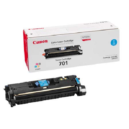 Product image for Canon 701 Cyan Original Laser Toner Cartridge - Small