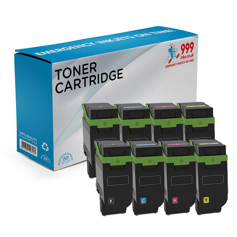 999inks Compatible Multipack Lexmark 75M20K0-Y0 2 Full Sets Standard Capacity Toner Cartridges