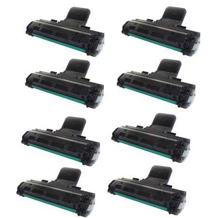 Product image for 999inks Compatible Eight Pack Samsung ML-2010D3 Black Laser Toner Cartridges - Small