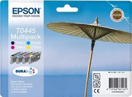 Product image for Epson T0445 (T044540) Original Black and Colour Cartridge Triple Pack - Small