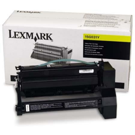 Product image for Lexmark 15G031Y Yellow Original Toner Cartridge - Small