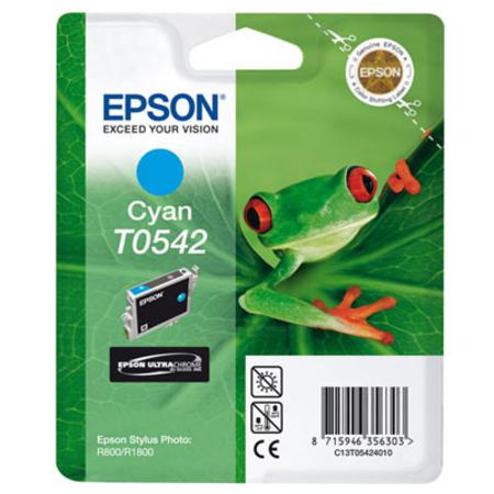 Product image for Epson T0542 Cyan Original Ink Cartridge (Frog) (T054240) - Small