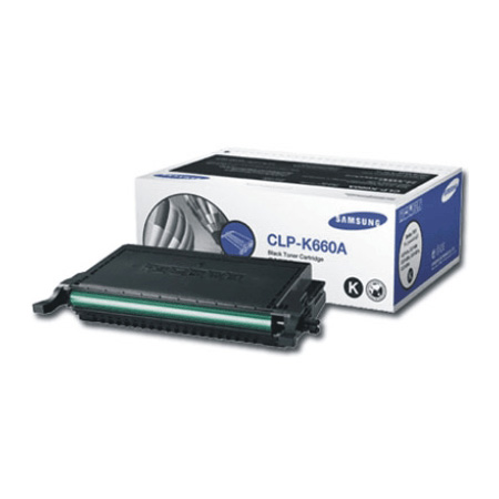Product image for Samsung CLP-K660A Black Original Laser Toner Cartridge - Small