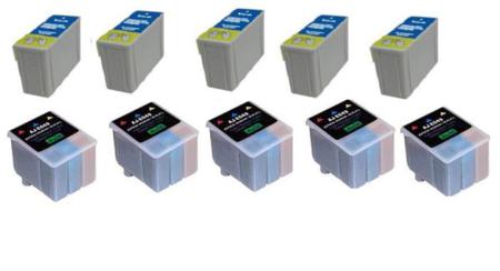 Product image for 999inks Compatible Multipack Epson S062/S049 5 Full Sets Inkjet Printer Cartridges - Small