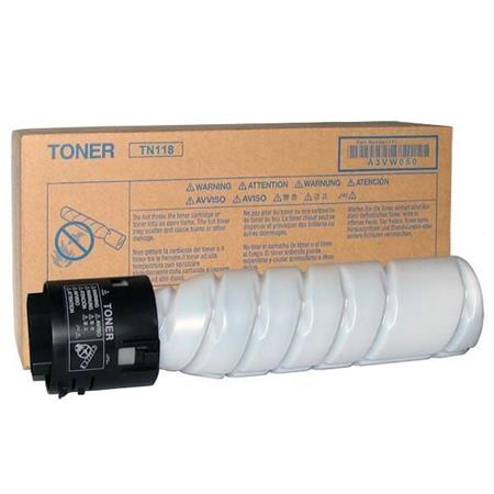 Product image for Konica Minolta TN118 Black Original Toner Cartridge - Small
