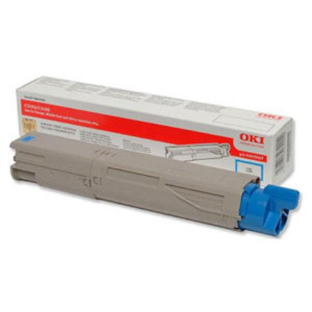 Product image for OKI 43459435 Original Cyan Standard Capacity Toner Cartridge - Small