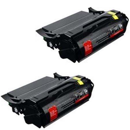 Product image for 999inks Compatible Twin Pack Lexmark X651H21E Black High Capacity Laser Toner Cartridges - Small