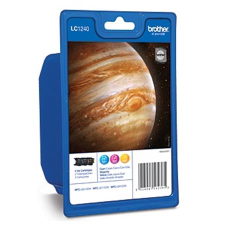 Product image for Brother LC1240 C/M/Y Original Multipack Ink Cartridges - Small