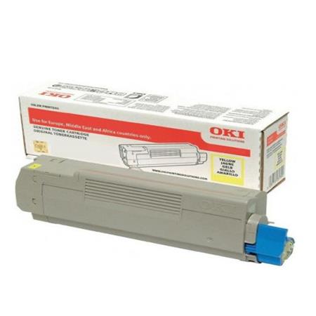 Product image for OKI 46490605 Yellow Original High Capacity Toner Cartridge - Small