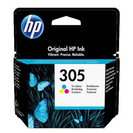 Product image for HP 305 Tri-Colour Original Standard Capacity Ink Cartridge (3YM60AE) - Small