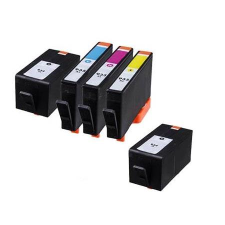 Product image for 999inks Compatible Multipack HP 934XL/935XL 1 Full Set + 1 Extra Black Inkjet Printer Cartridges - Small