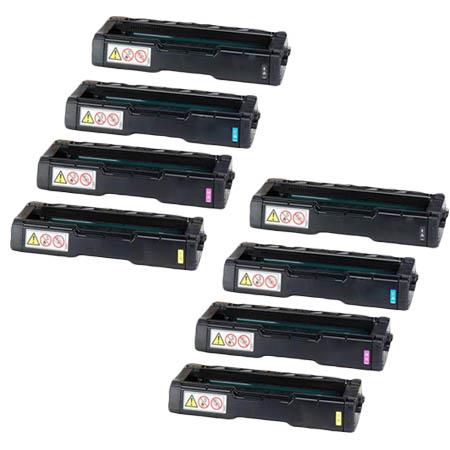 Product image for 999inks Compatible Multipack Kyocera TK-150K/C/M/Y 2 Full Sets Laser Toner Cartridges - Small