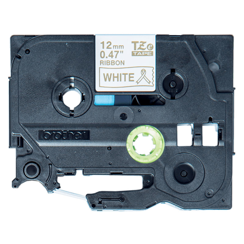 Product image for Brother TZe-R234  Original P-Touch Label Tape (12mm x 4m) Gold on White - Small