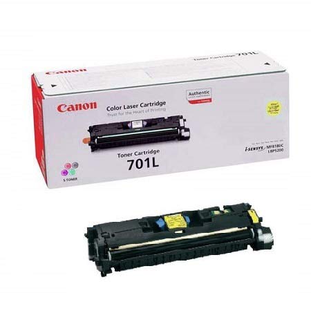 Product image for Canon 701 Yellow Original Low Capacity Laser Toner Cartridge - Small