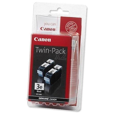 Product image for Canon BCI-3eK Black Twin Pack Original Cartridge - Small