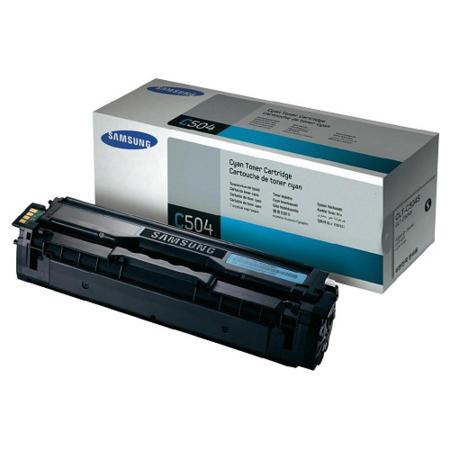 Product image for Samsung CLT-C504S Cyan Original Toner Cartridge - Small