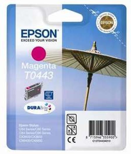 Product image for Epson T0443 Magenta Original High Capacity Ink Cartridge (Parasol) (T044340) - Small