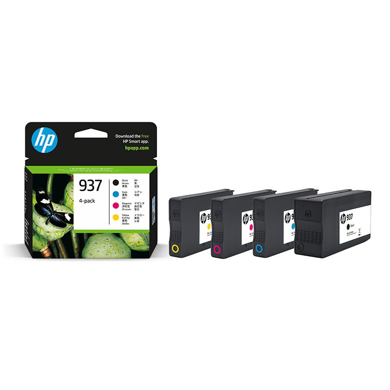 Product image for HP 937 Black and Colour Original Standard Capacity Ink Cartridge Multipack (6C400NE) - Small