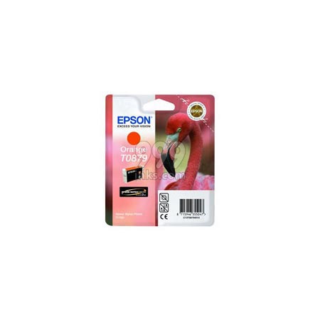 Product image for Epson T0879 Orange Original Ink Cartridge (Flamingo) (T087940) - Small