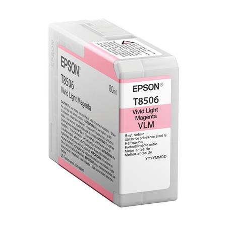 Product image for Epson T8506 (T850600) Light Magenta Original Ink Cartridge - Small