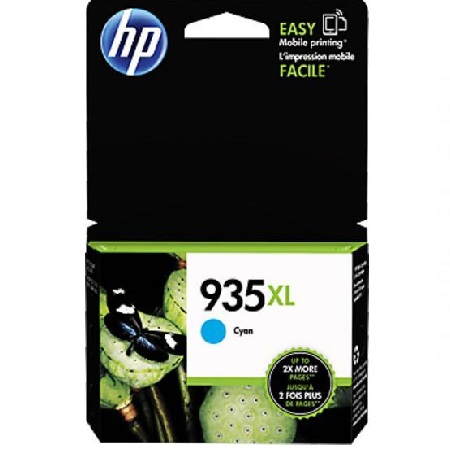 Product image for HP 935XL Cyan Original High Capacity Ink Cartridge - Small