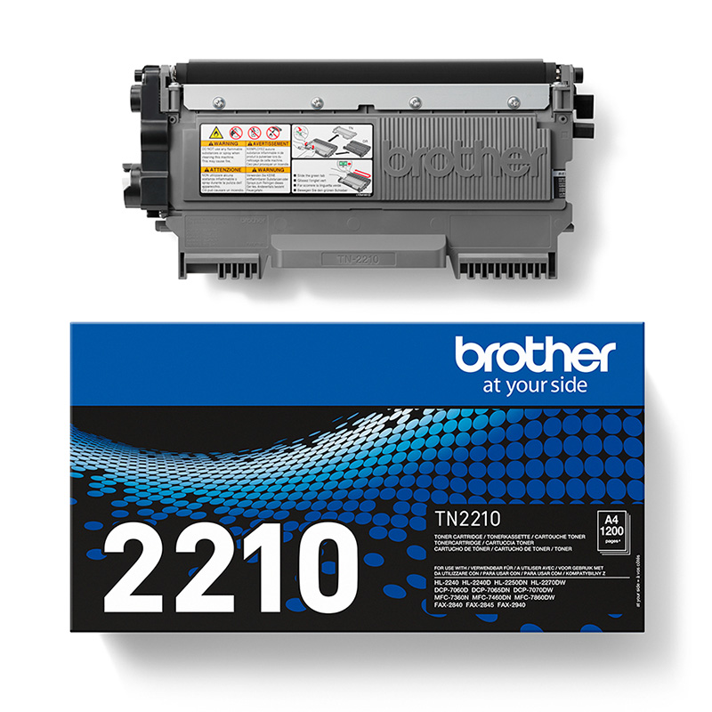 Product image for Brother TN2210 Black Original Laser Toner Cartridge - Small