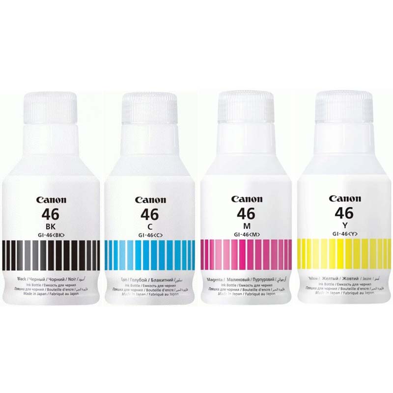 Product image for Canon GI-46BK/Y Full Set Original Inkjet Printer Cartridges - Small