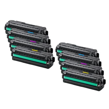Product image for 999inks Compatible Multipack Samsung CLT-K-Y505L 2 Full Sets Laser Toner Cartridges - Small