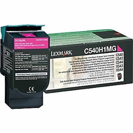 Product image for Lexmark C540H1MG Magenta Original High Capacity Return Programme Toner Cartridge - Small