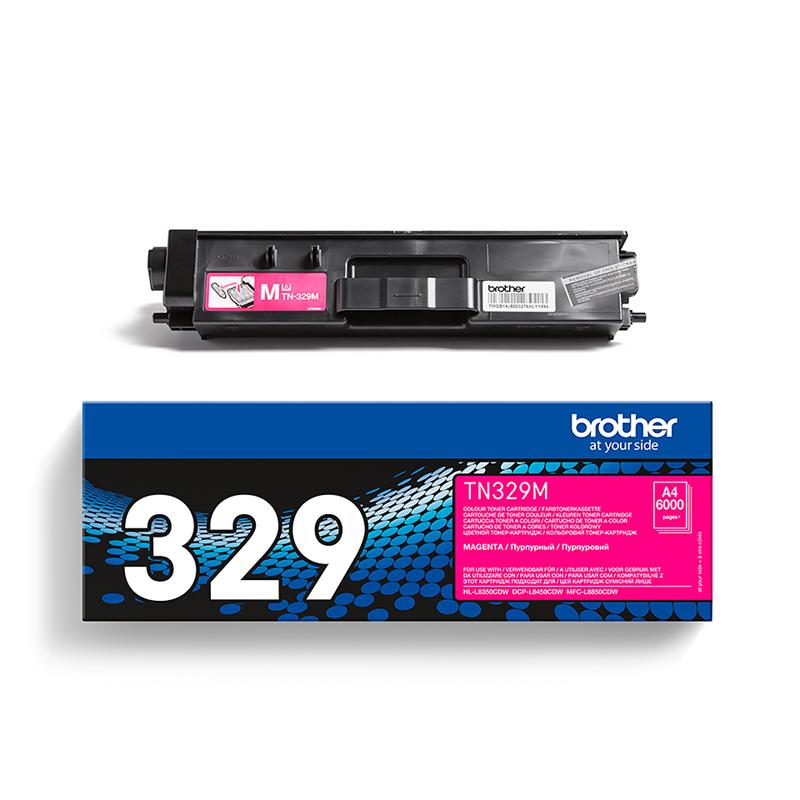 Product image for Brother TN329M Magenta Original Extra High Capacity Toner Cartridge - Small